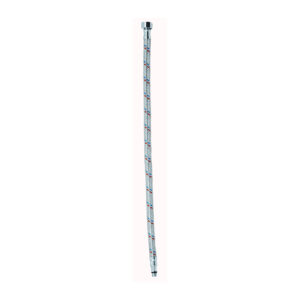 Przyłącze elastyczne z krótką końcówką w oplocie stalowym nakrętno-wkrętne m10 x 1/g3/8"